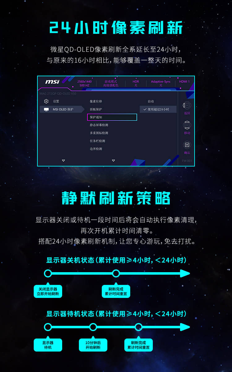 微星MAG 272QP QD-OLED X50流光顯示器發(fā)布：500Hz超高刷<strong></p>
<p>吸風(fēng)罩</strong>，附贈磁吸遮光罩，618首發(fā)享百元福利:吸風(fēng)罩